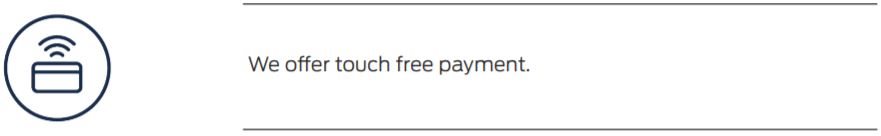 touch free payment